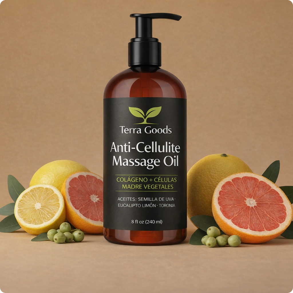 Terra Goods - Aceite de masaje anticelulítico